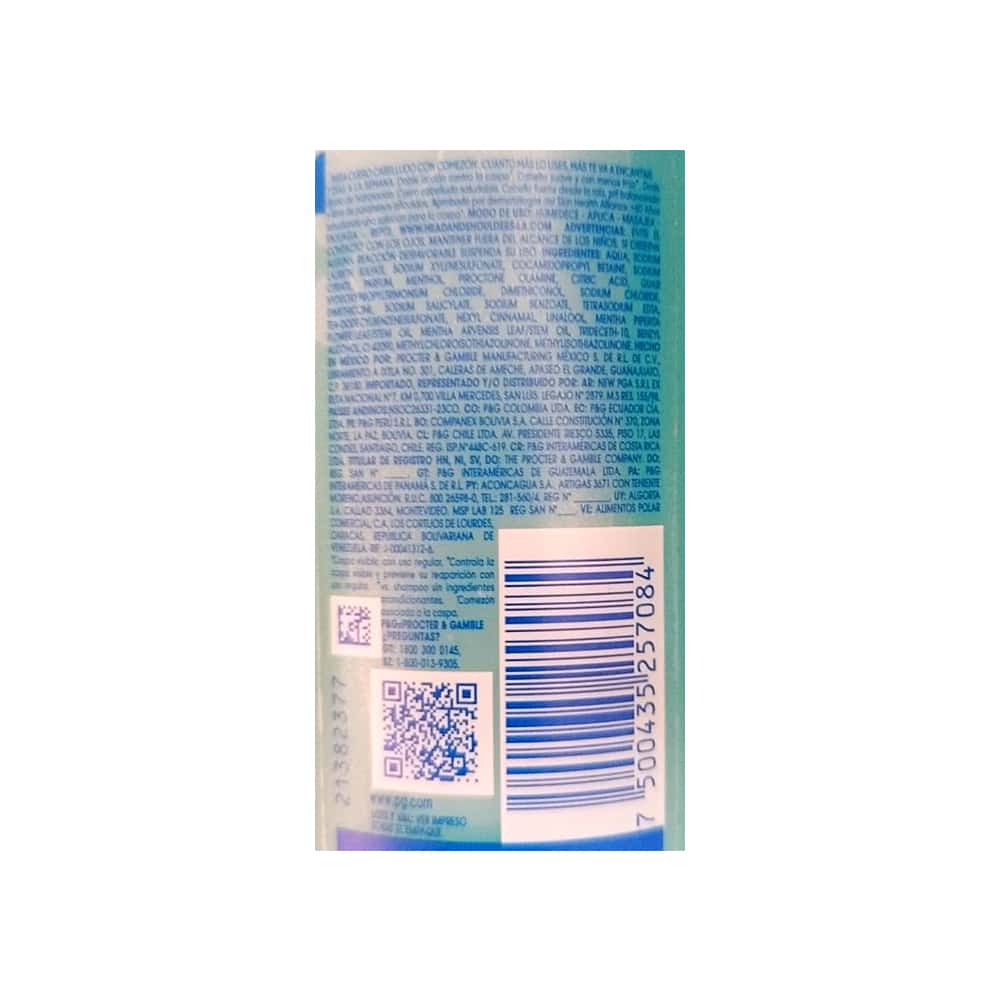 Shampoo Head & Shoulders Anti-Comezón (90 ml) - Miniatura 3