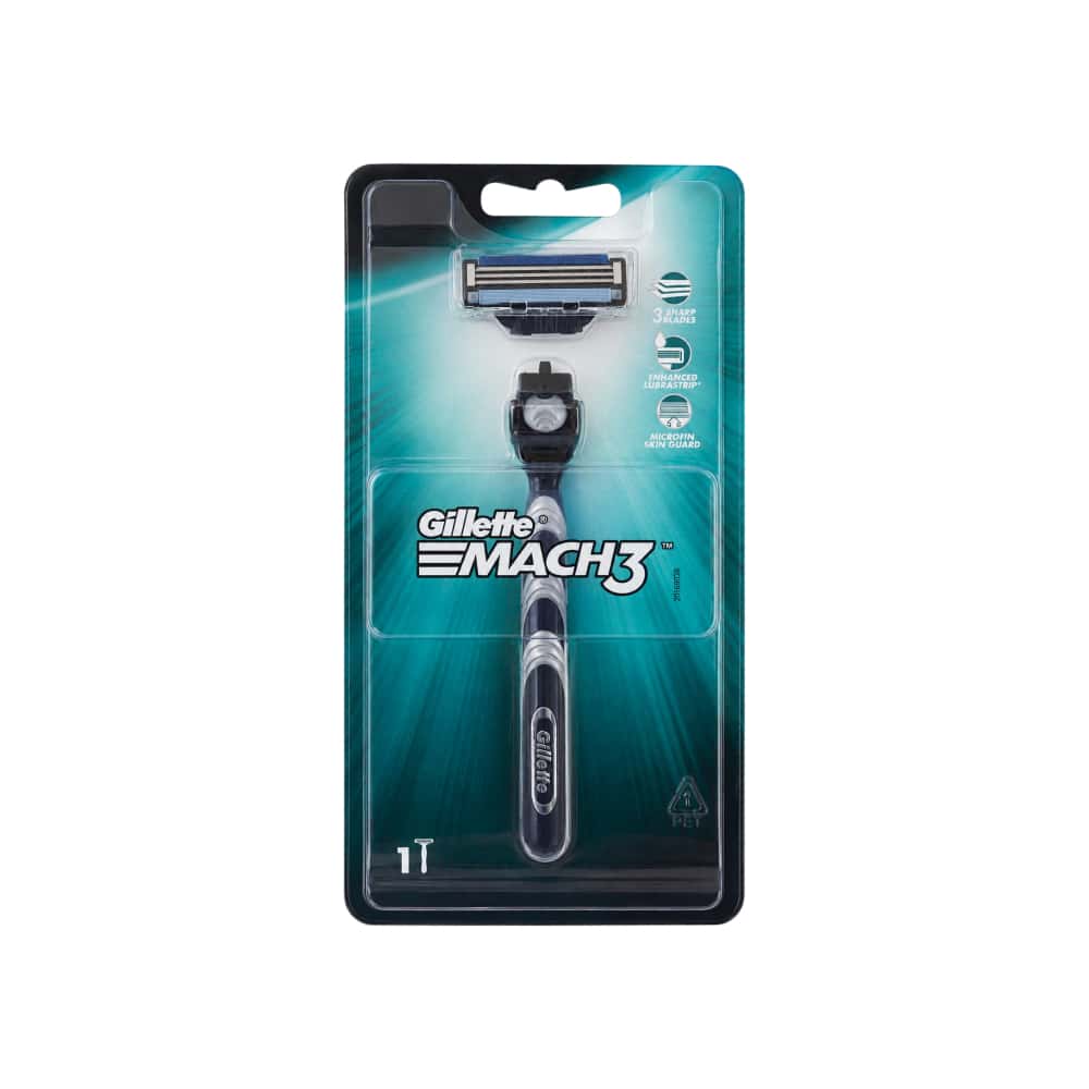 Cuchilla de afeitar de triple hoja para hombre Mach3 Gillette - Miniatura 1