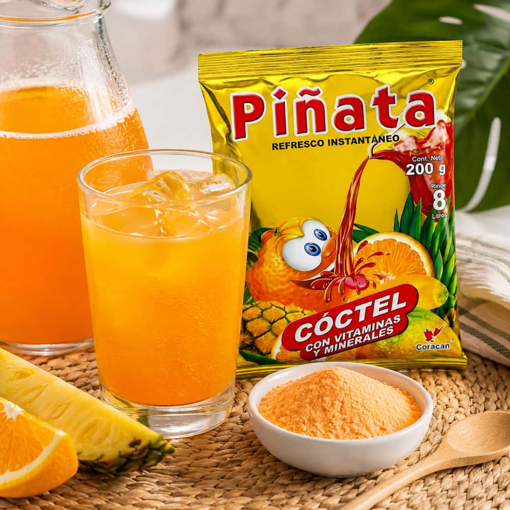 Refresco instantáneo sabor cóctel Piñata (3 x 200 g / 7.05 oz) - Miniatura 5