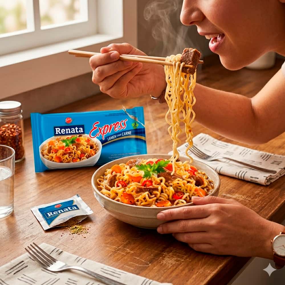 Fideos instantáneos sabor a carne Renata (85 g / 3 oz) - Miniatura 5