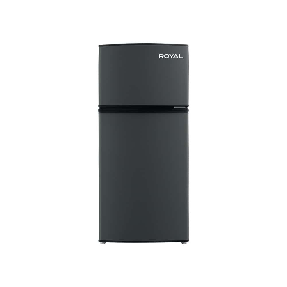 Refrigerador de 7.3 pies cúbicos negro con dos puertas gris oscuro Royal RF73DFS - Miniatura 1