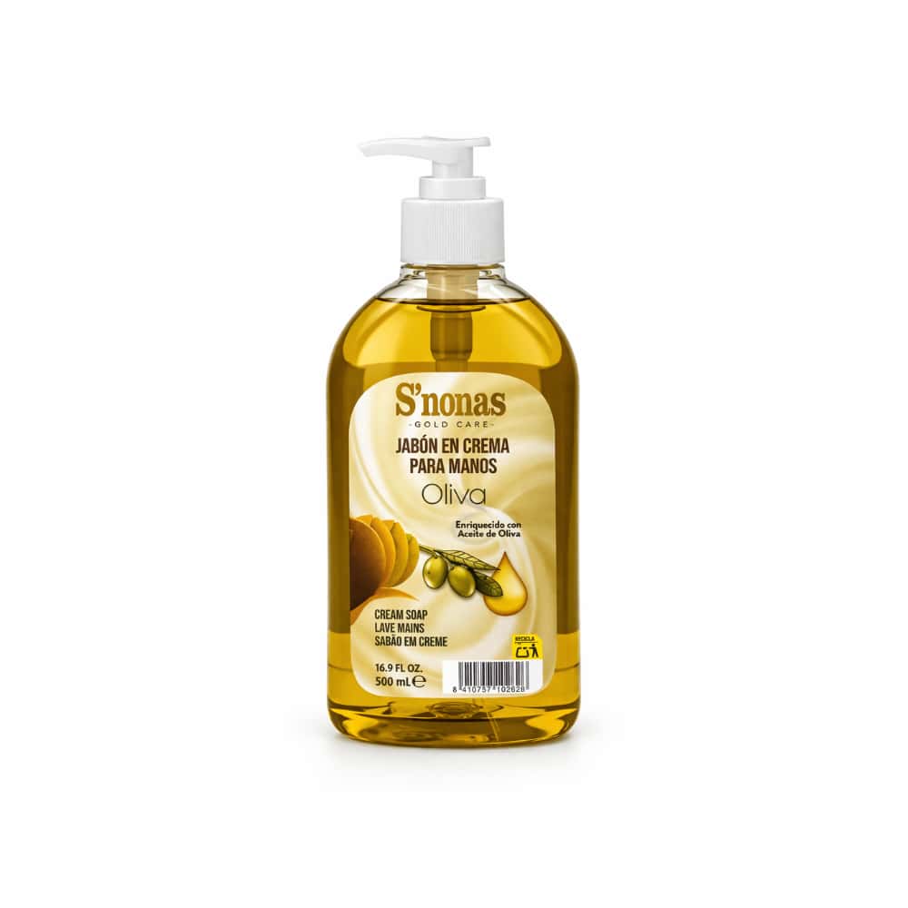 Jabón dosificador de oliva S'nonas (500 ml) - Miniatura 1