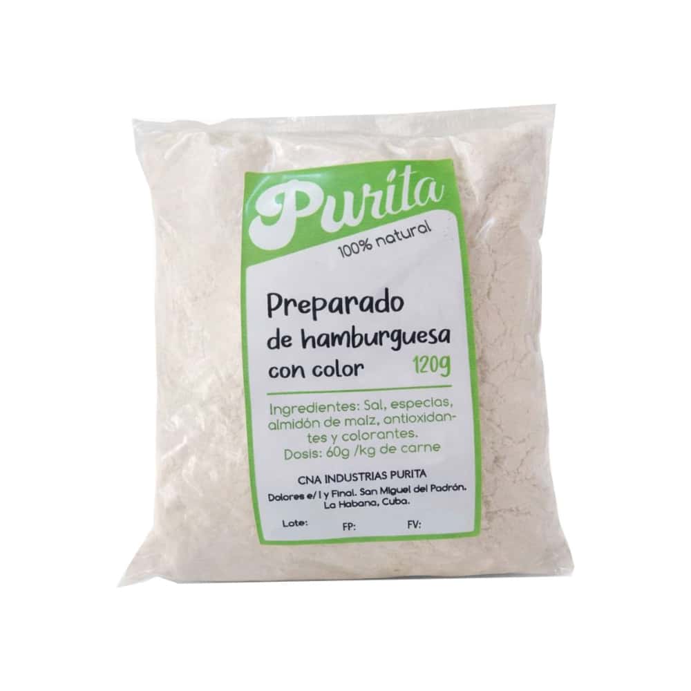 Preparado de hamburguesa con color Purita (120 g / 4.23 oz) - Miniatura 1