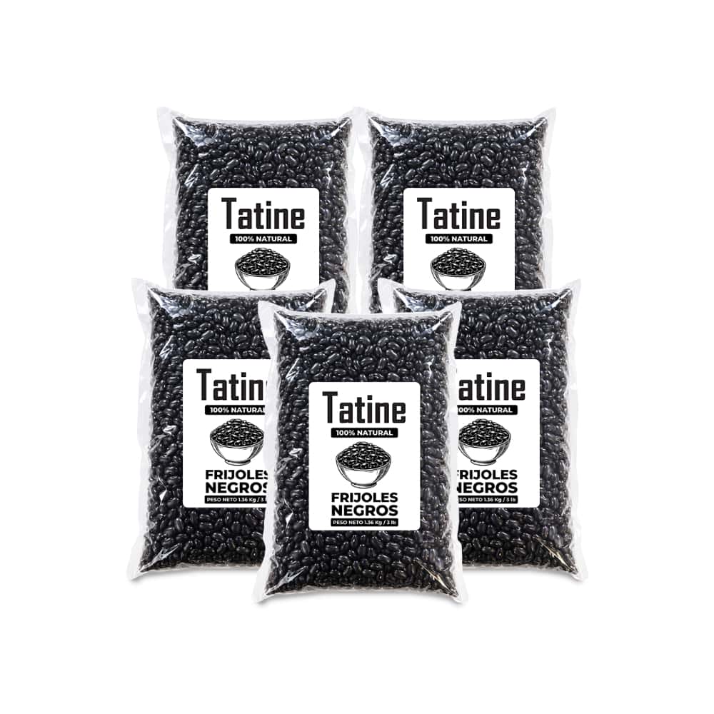 Frijoles negros Tatine (5 x 1.36 kg / 3 lb) - Miniatura 1
