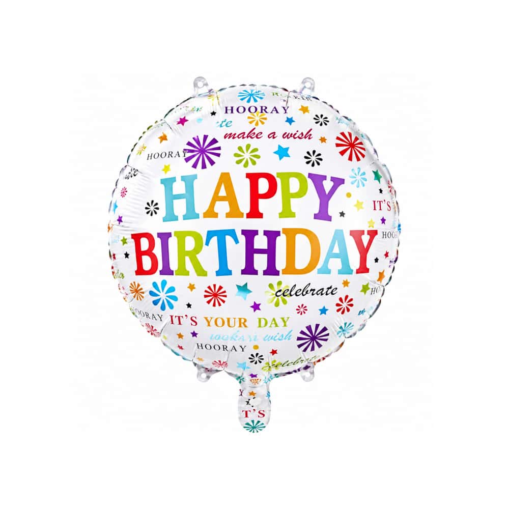 Globo Happy Birthday 18" Balloon - Miniatura 1
