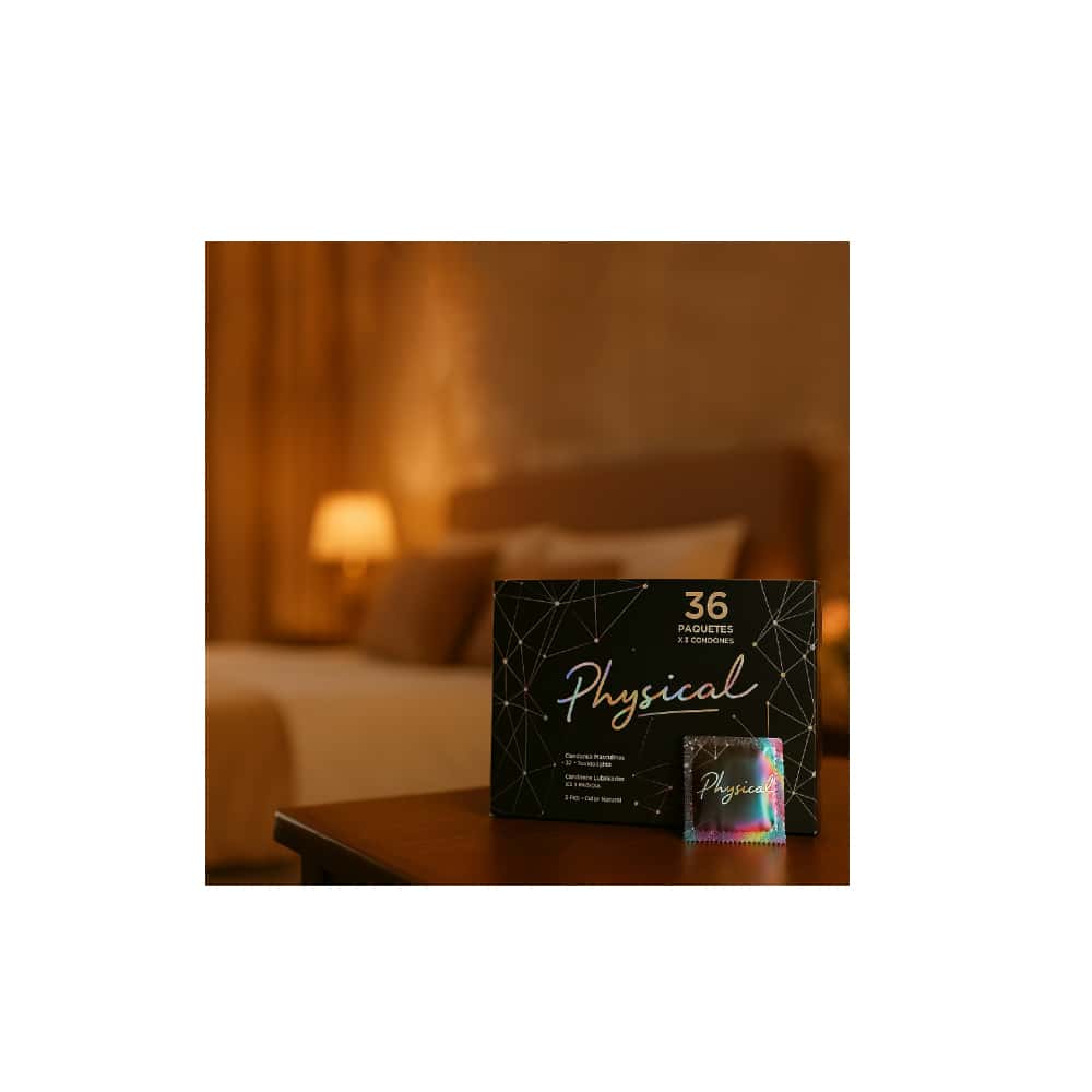 Condones lubricados de látex natural Physical (3 U) - Miniatura 5
