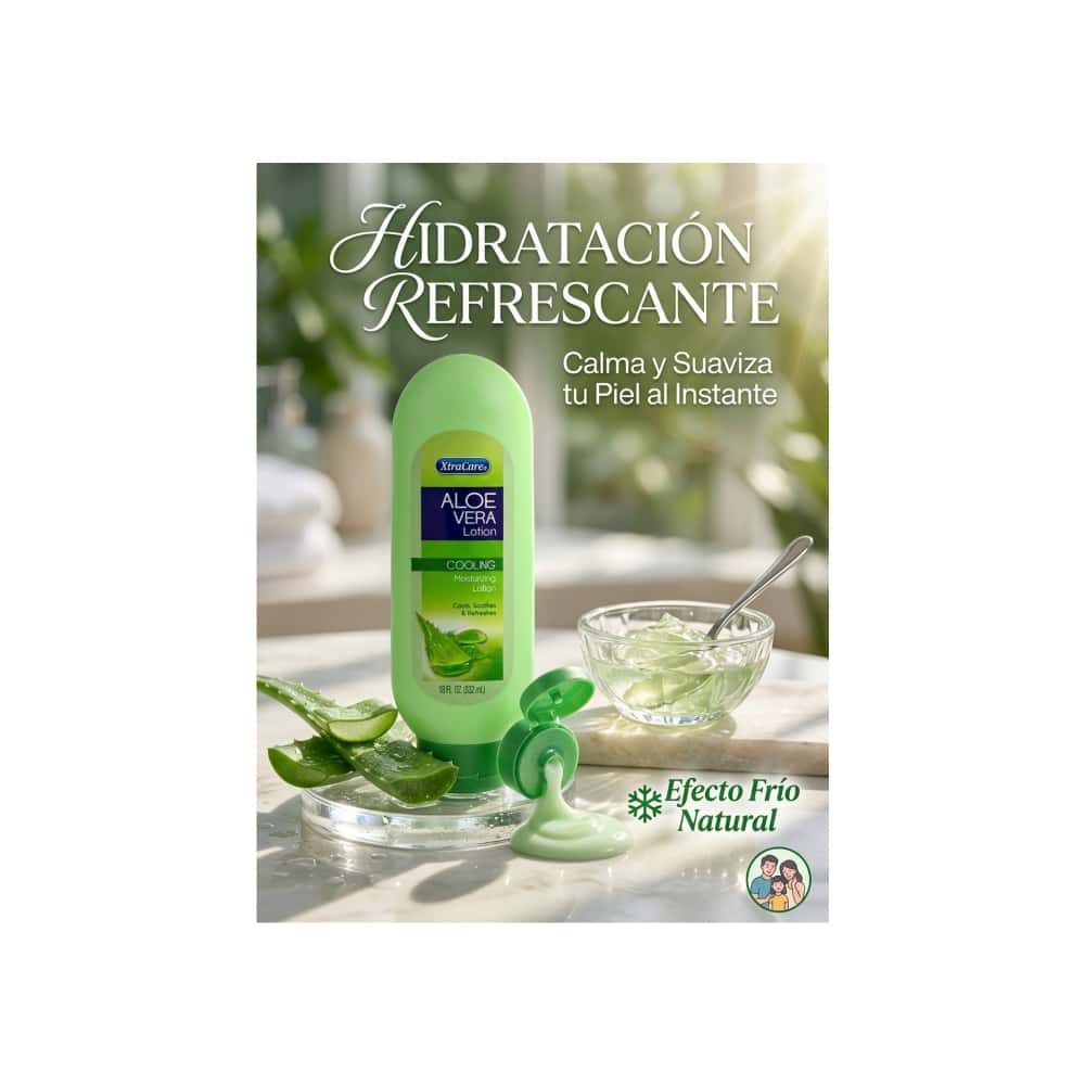 Loción corporal -crema- refrescante de aloe vera XtraCare (532 ml / 18 oz) - Miniatura 4