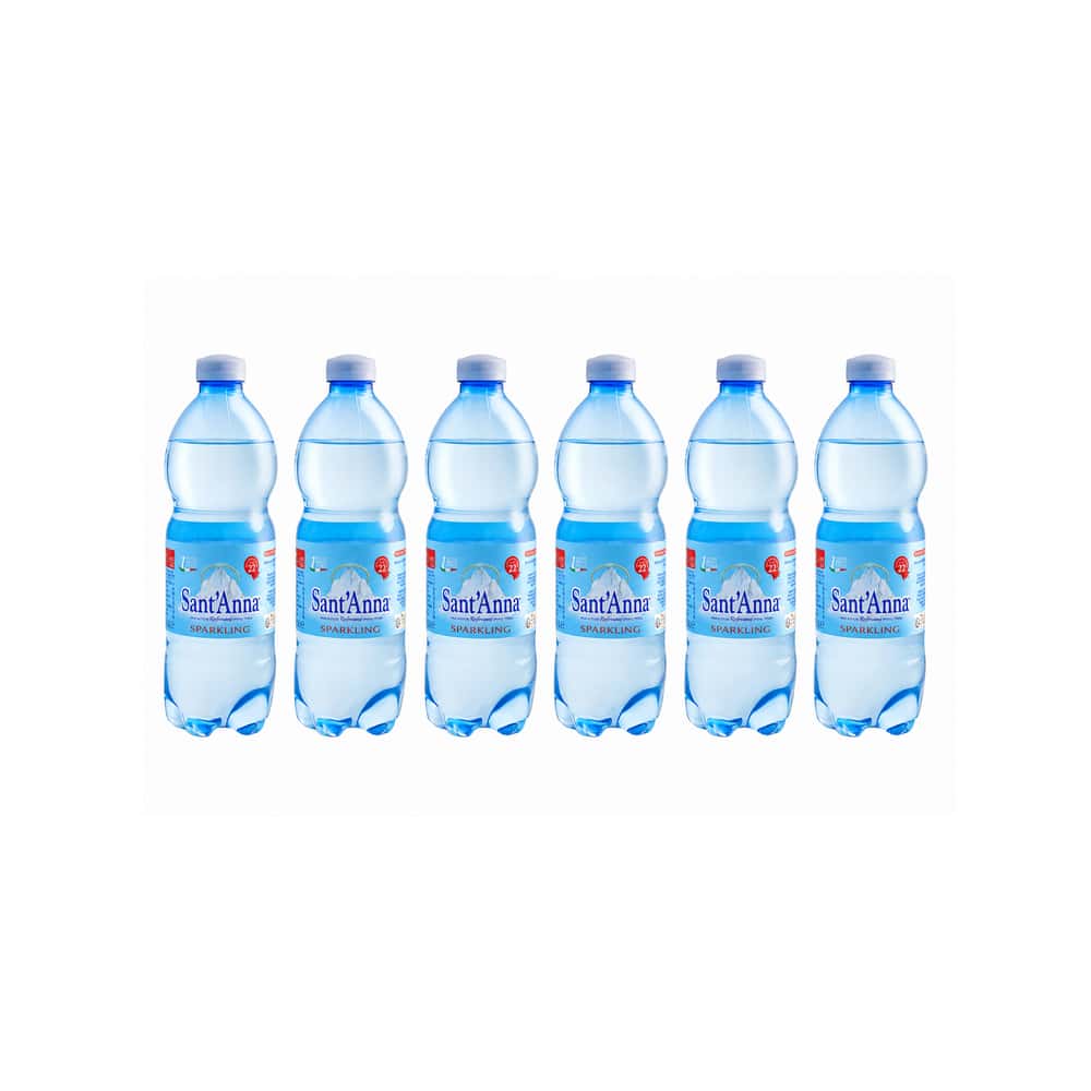 Agua mineral natural con gas Sant'Anna (6 x 500 ml) - Miniatura 1