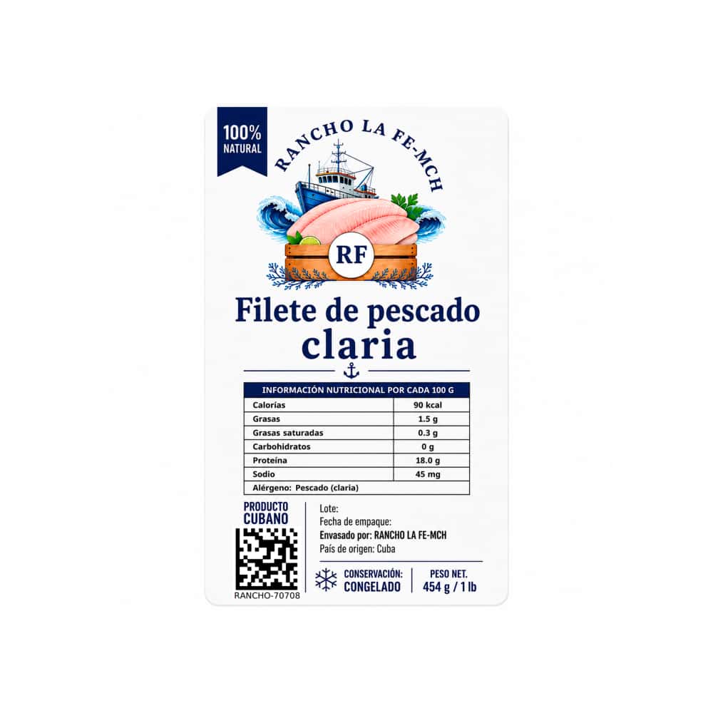 Filete de pescado claria Rancho la Fe-MCH (454 g / 1 lb) - Miniatura 3