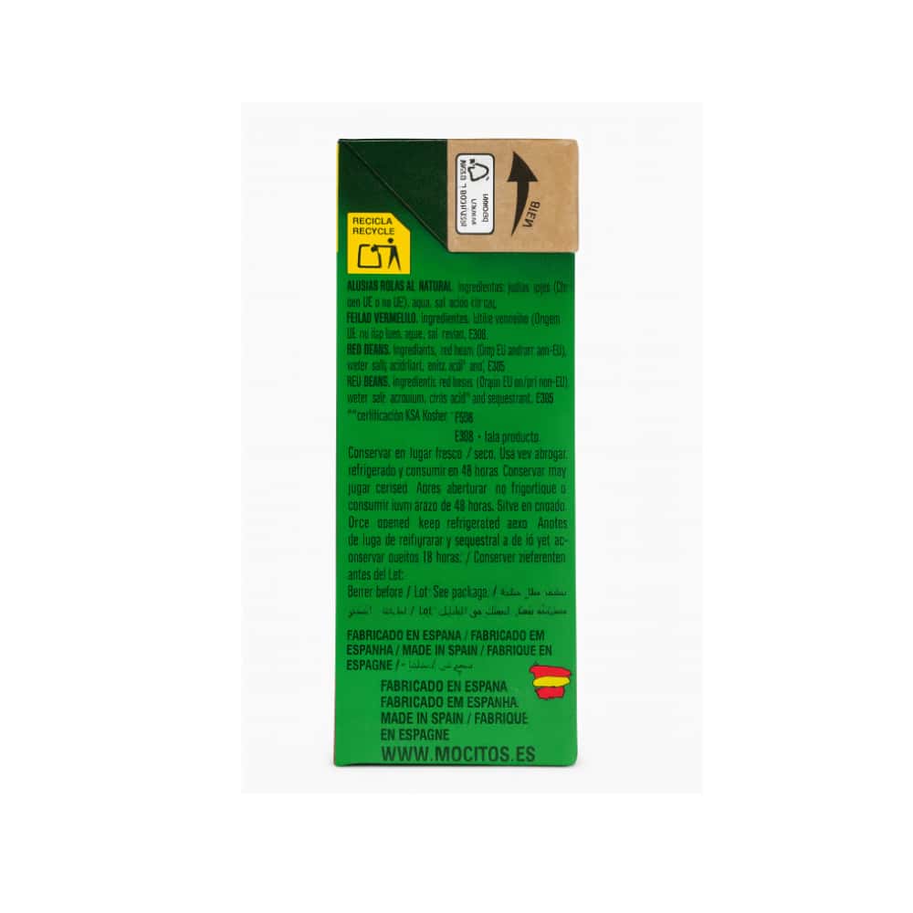 Alubias rojas cocidas Mocitos (390 ml) - Miniatura 2