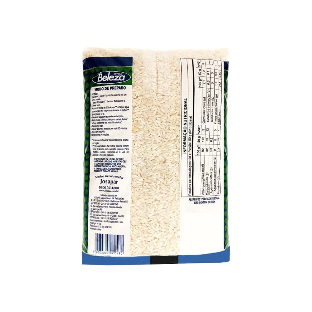 Arroz tipo 2 Beleza (2 x 1 kg / 2.2 lb) - Miniatura 3