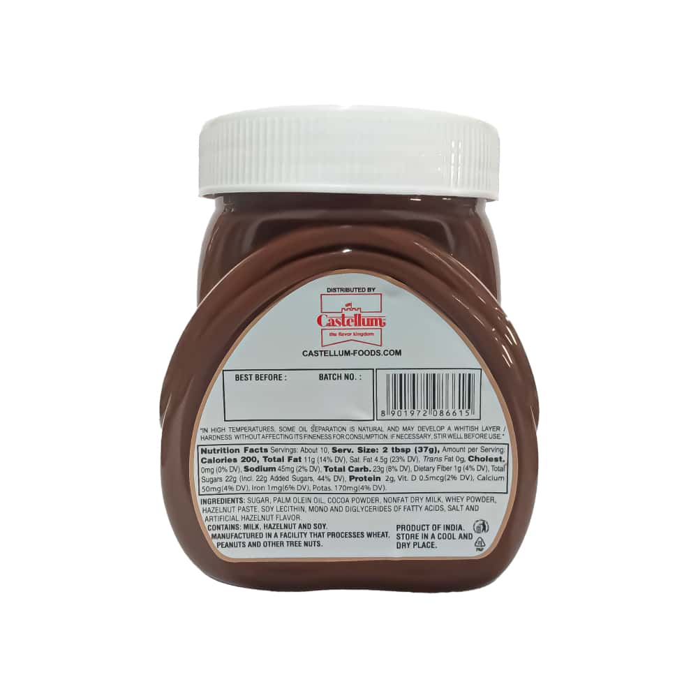 Crema de avellanas con cacao - tipo Nutella - Castellum (369 g / 13 oz) - Miniatura 2