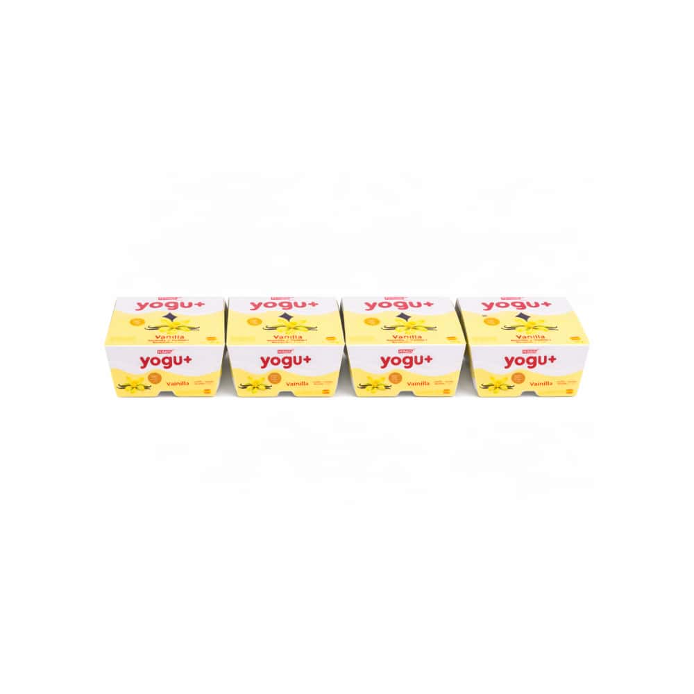 Yogur pasteurizado sabor a vainilla Yogu+ Feiraco (16 x 125 g / 4.40 oz) - Miniatura 1