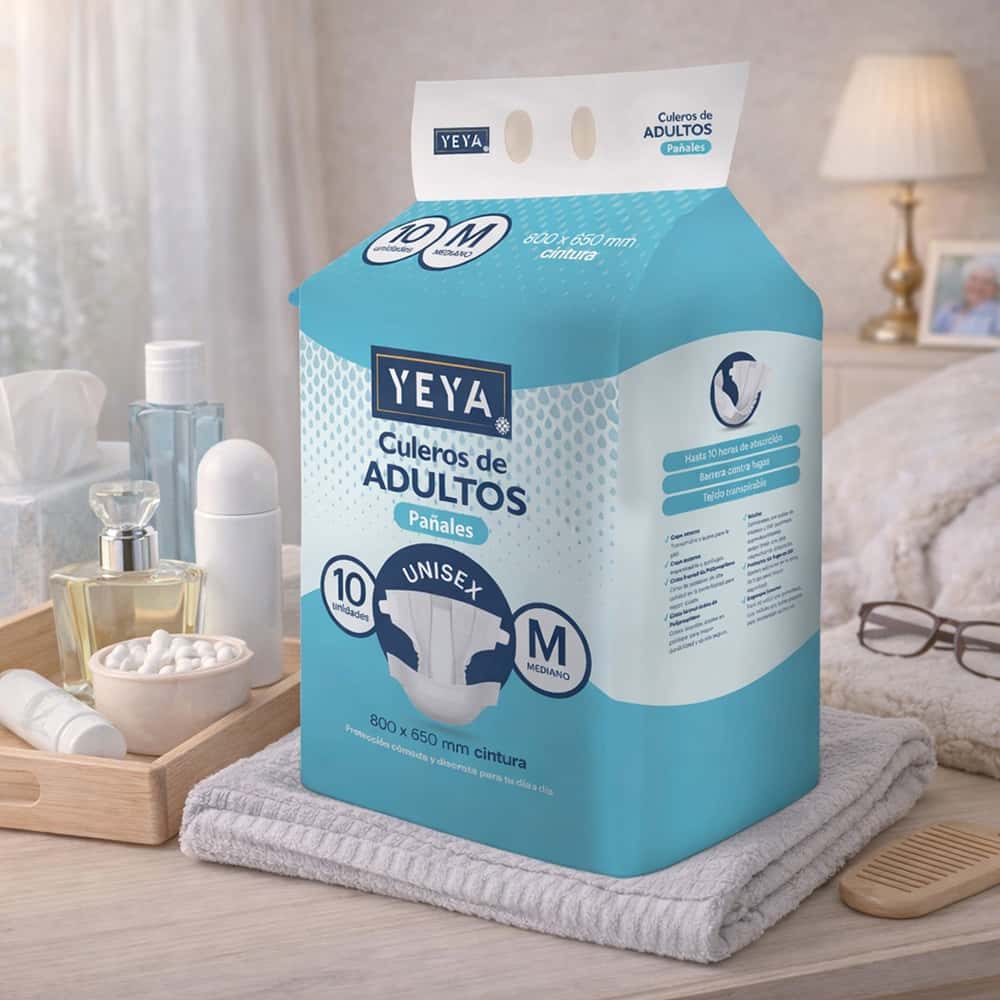 Pañales desechables para adultos talla M YEYA (3 x 10 U) - Miniatura 2