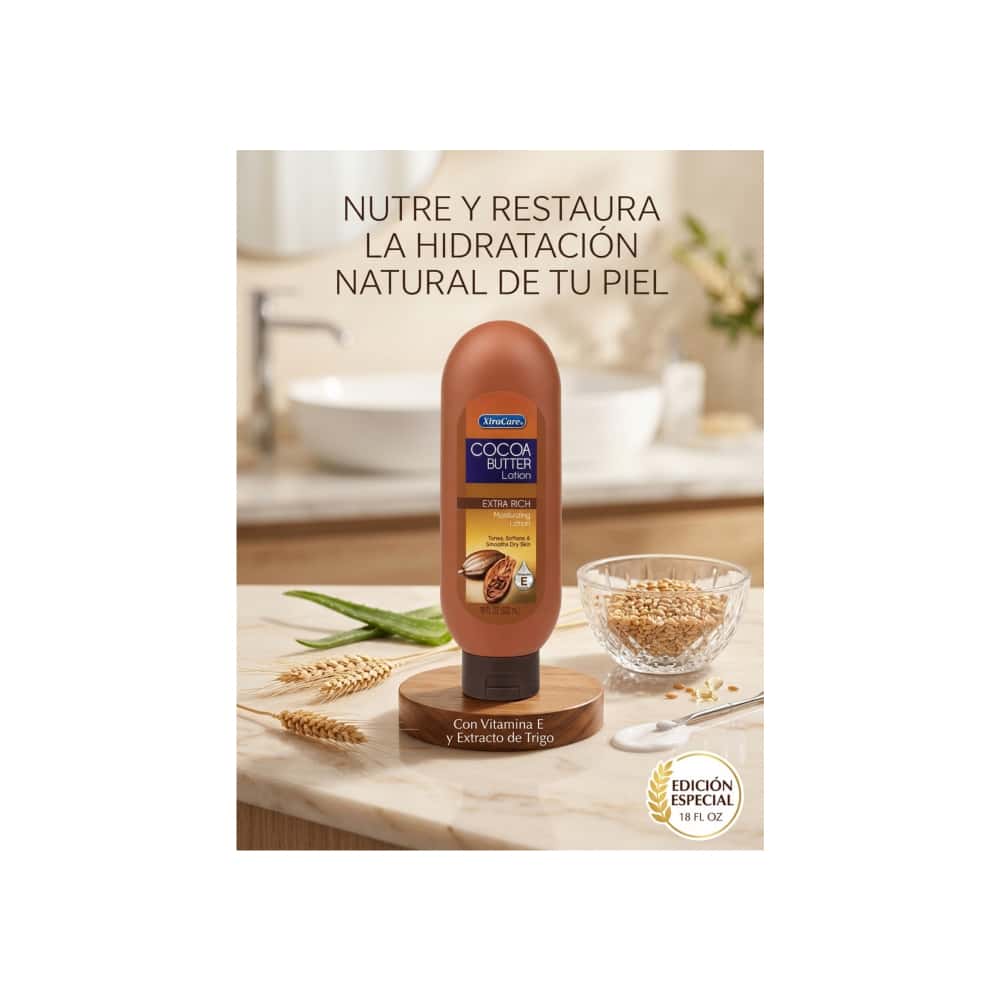 Loción corporal -crema- de manteca de cacao extra rica XtraCare (532 ml / 18 oz) - Miniatura 4