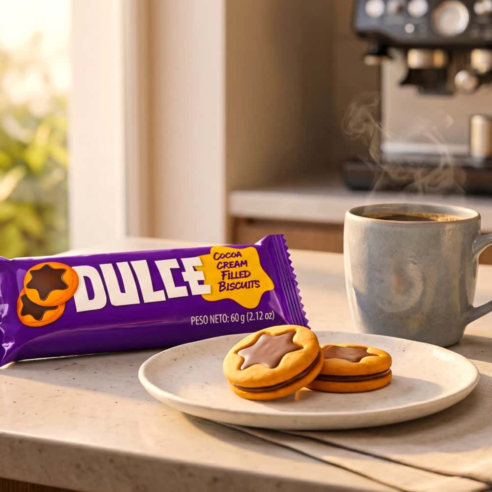 Galletas tipo sándwich con crema sabor chocolate Dulce (4 x 60g / 2.12 oz) - Miniatura 2