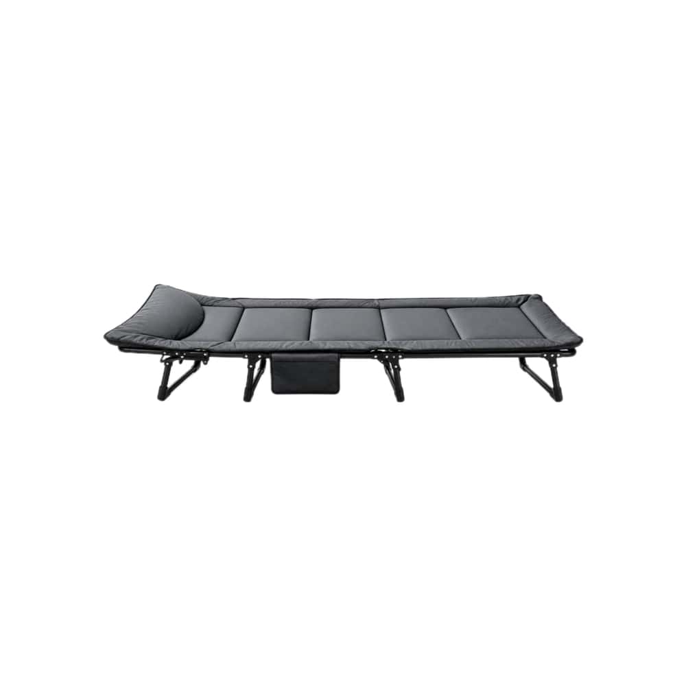 Catre plegable reclinable acolchado con almohada y bolsillo lateral 55 x 175 x 30 cm NAP - Miniatura 3
