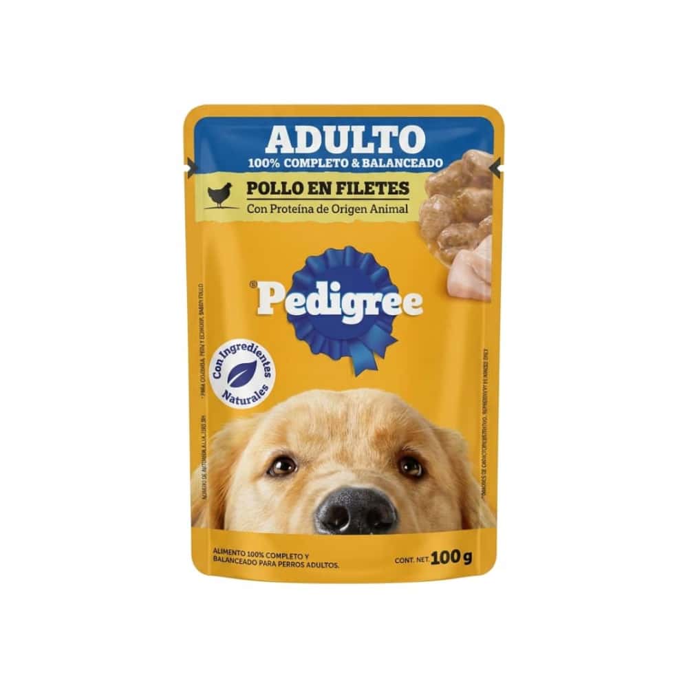 Comida para perros adultos pollo en filetes Pedigree (100 g / 3.52 oz) - Miniatura 6