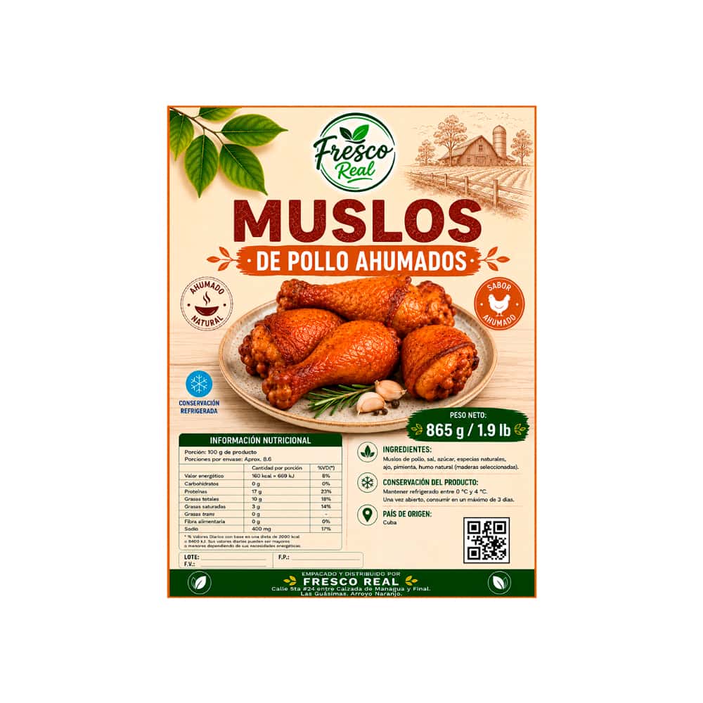 Muslos de pollo ahumados Fresco Real (865 g / 1.9 lb) - Miniatura 2