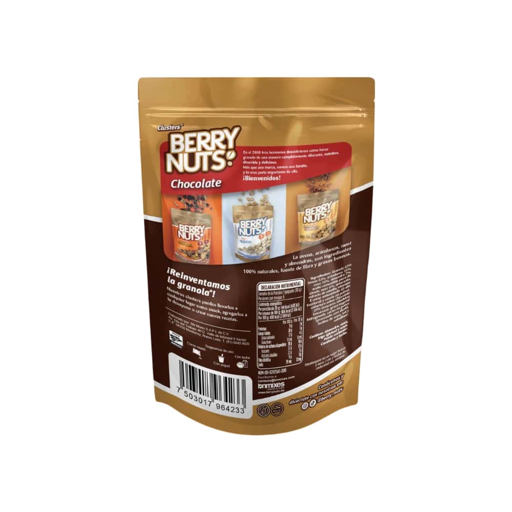 Bolita de granola con cobertura sabor chocolate Berry Nuts Clusters (180 g / 6.35 oz) - Miniatura 2
