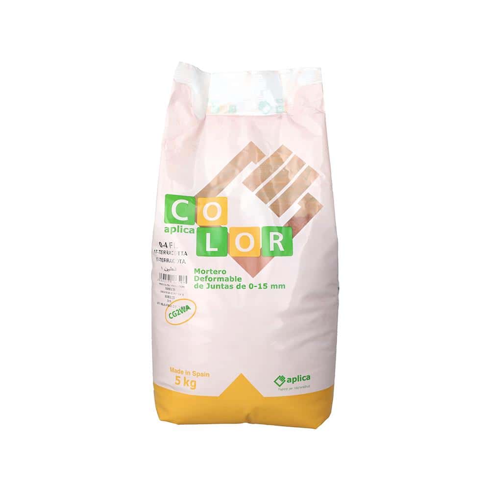 Cemento de cola para juntas color terracota Aplicacolor (5 kg / 11 lb) - Miniatura 1