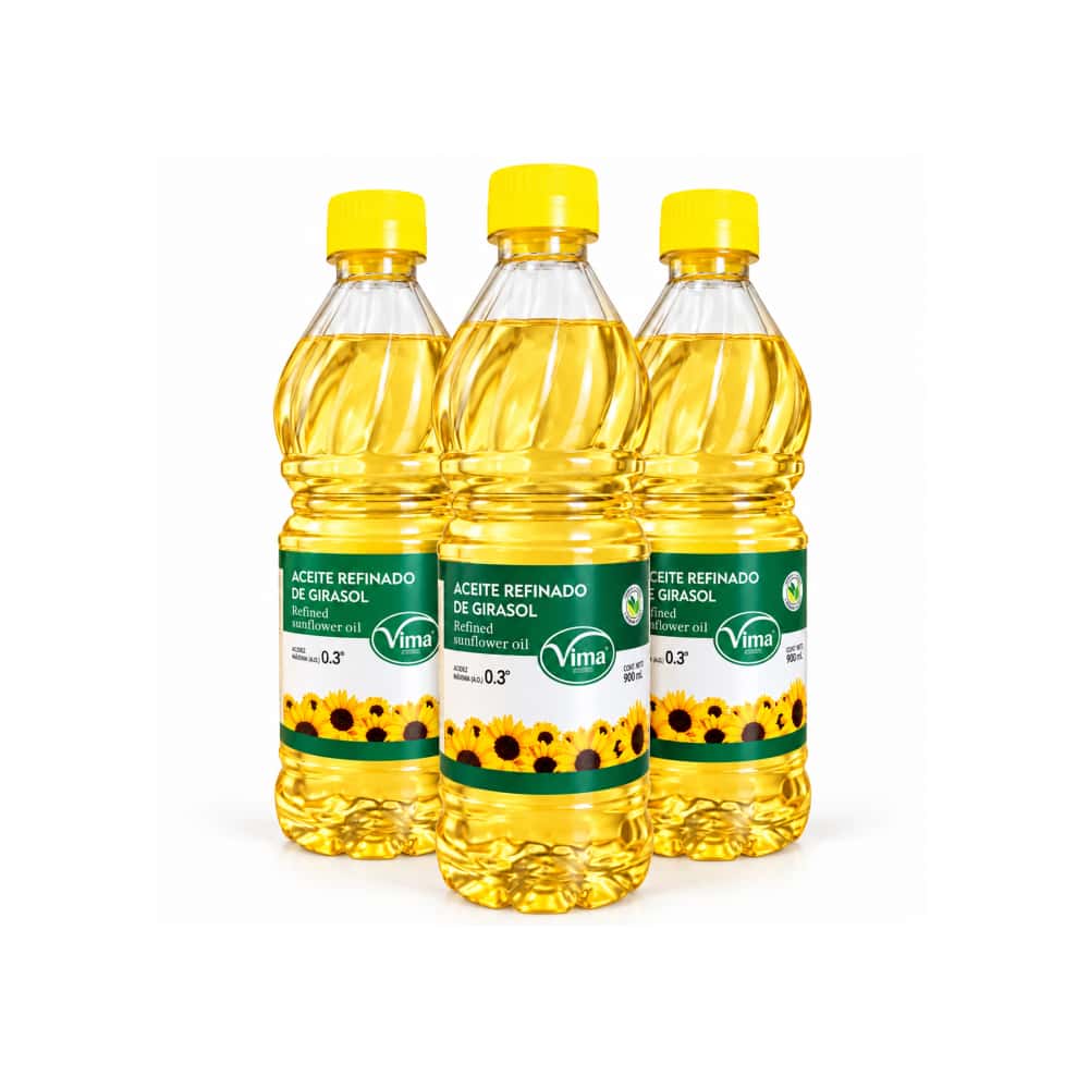 Aceite refinado de girasol Vima Foods (3 x 700 ml) - Miniatura 1