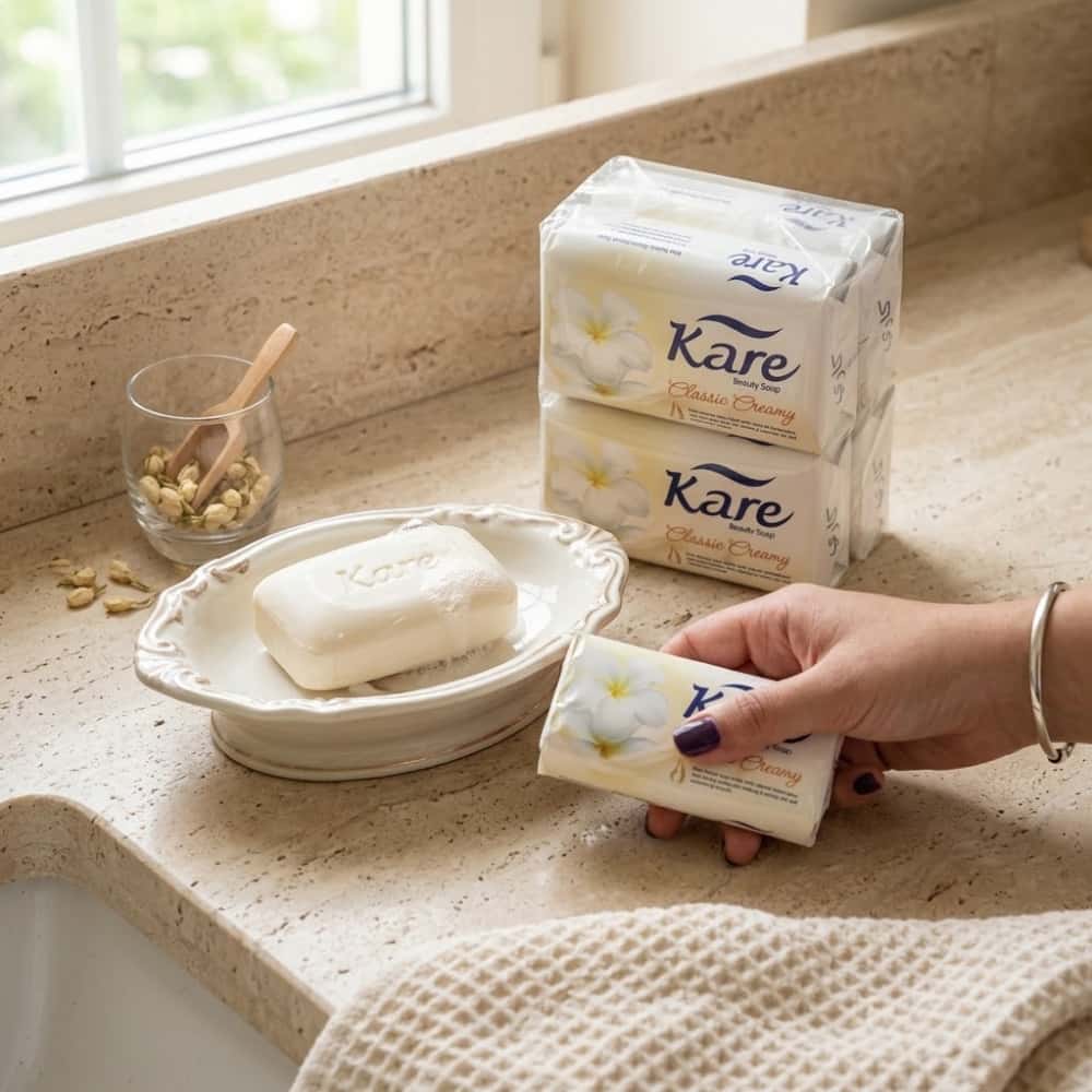 Jabón de tocador cremoso clásico Kare (6 x 75 g / 2.65 oz) - Miniatura 4