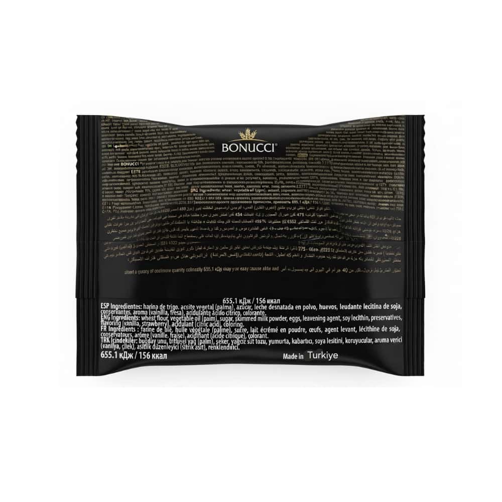 Dona rellena y cubierta de crema de fresa Bonucci (40 g / 1.41 oz) - Miniatura 4