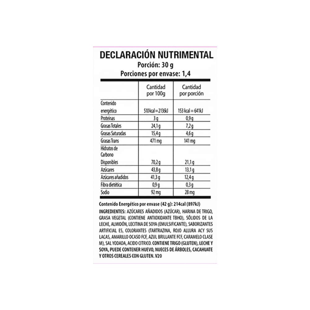 Galletas tipo wafer con relleno sabor a fresa Gamesa Cremax (42 g / 1.48 oz) - Miniatura 2