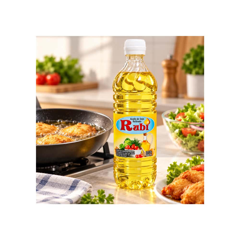Aceite de soya refinado Rubi (900 ml) - Miniatura 5