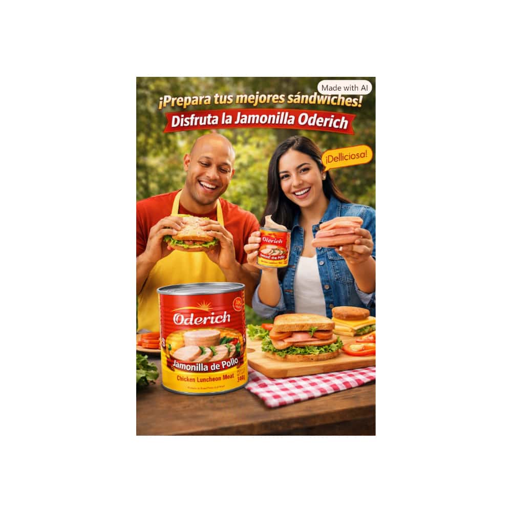 Jamonilla spam de pollo Oderich ( 2 x 340 g / 11.99 oz) - Miniatura 5