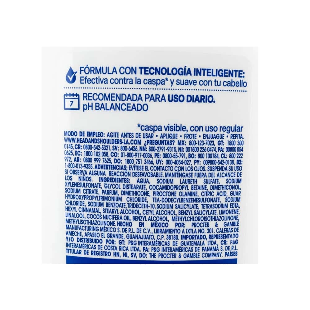 Champú anticaspa con extracto de aceite de coco Head & Shoulders (375 ml) - Miniatura 3
