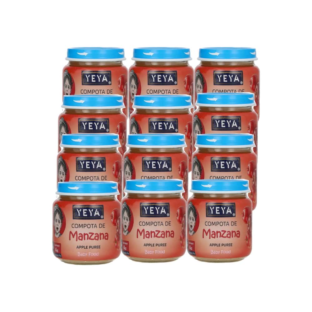 Compota de manzana YEYA (12 x 113 g / 4 oz) - Miniatura 1