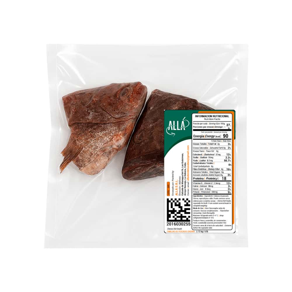 Cabezas de pescado Cherna ALLÁ (2.72 kg / 6 lb) - Miniatura 6