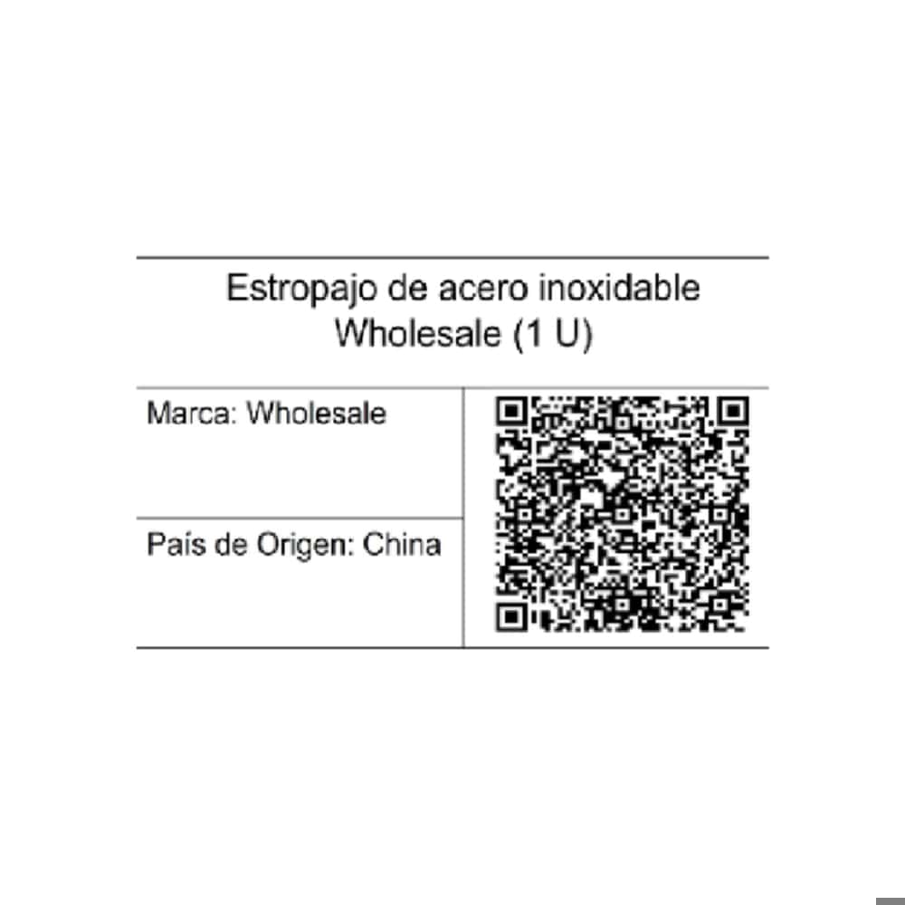 Estropajo de acero inoxidable Wholesale (1 U) - Miniatura 3