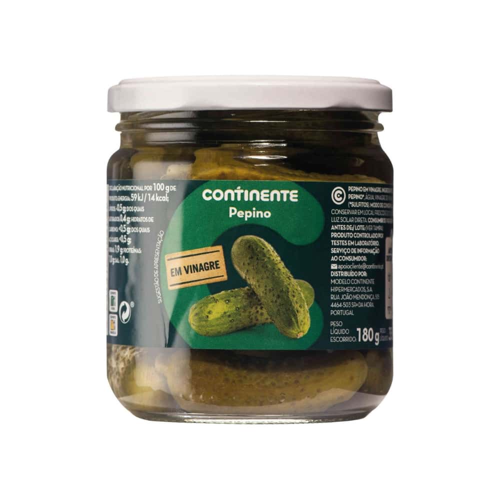 Pepinillos encurtidos Continente (340 g / 11.99 oz) - Miniatura 1