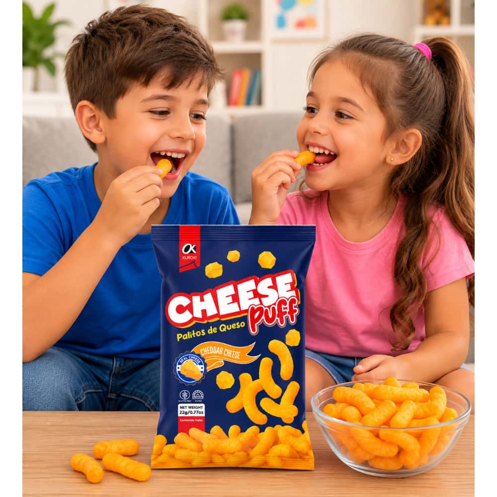 Palitos sabor a queso cheddar Kuroki (22 g) - Miniatura 3