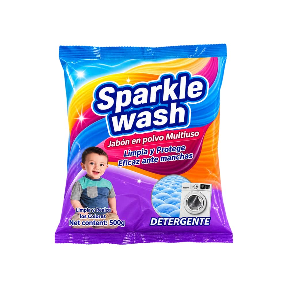 Detergente en polvo Sparkle Wash (500 g / 1.1 lb) - Miniatura 1