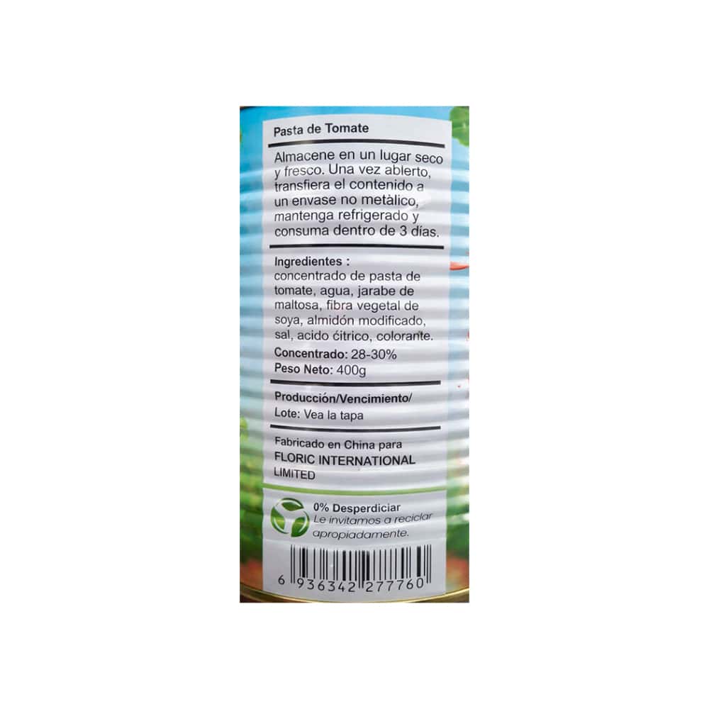 Pasta de Tomate Delizio (400 g / 14.1 oz) - Miniatura 2