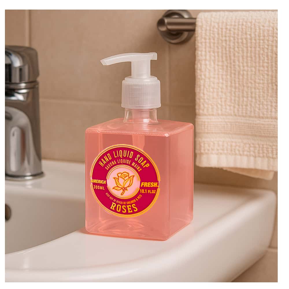 Jabón líquido de rosas para manos América Fresh (300 ml / 10.10 oz) - Miniatura 4