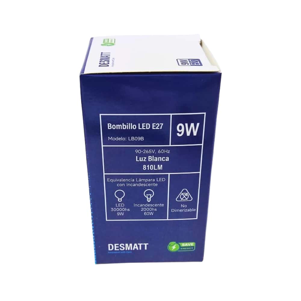 Bombillo LED - 9 W - Desmatt - Miniatura 4