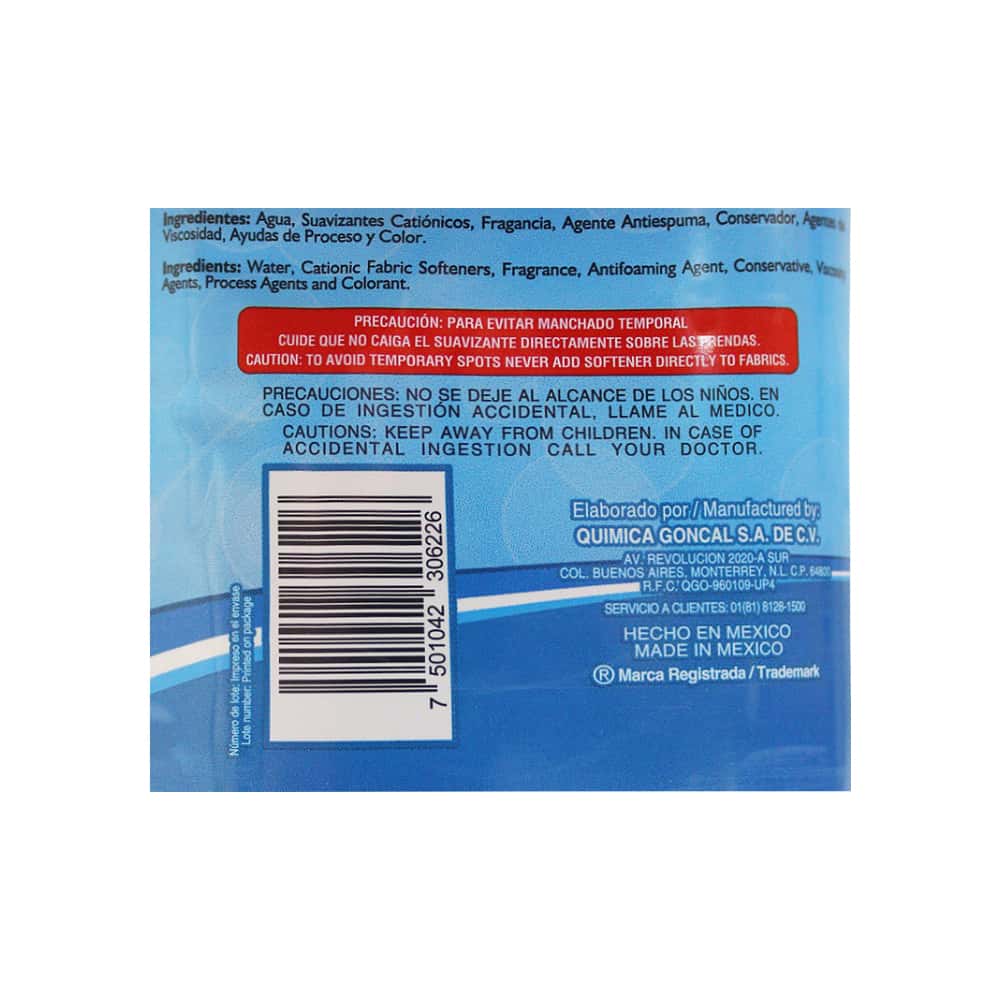 Suavizante para ropa Fagans (850 ml) - Miniatura 3