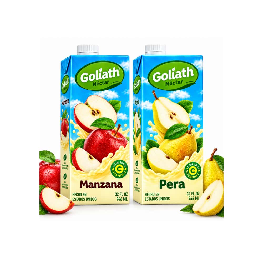 Néctares de manzana y pera Goliath (6 x 946 ml / 32 oz) - Miniatura 4