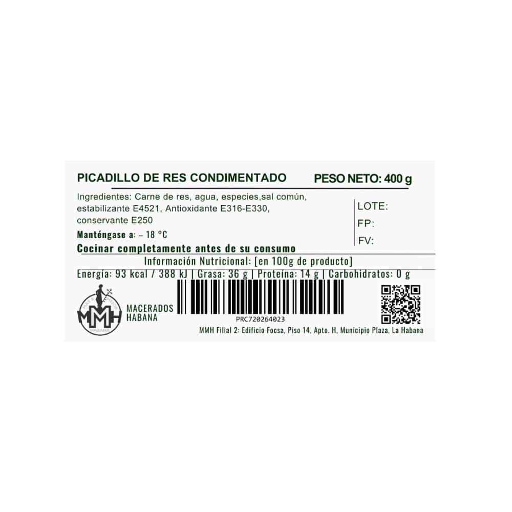 Picadillo de res condimentado Macerados Habana (400 g / 14.11 oz) - Miniatura 2
