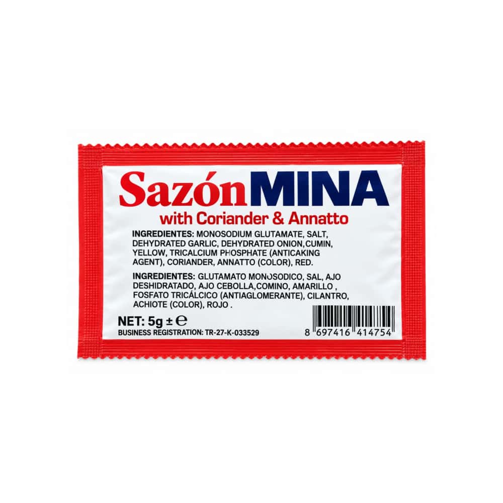 Sazón cilantro y achiote Mina (5 g) - Miniatura 2