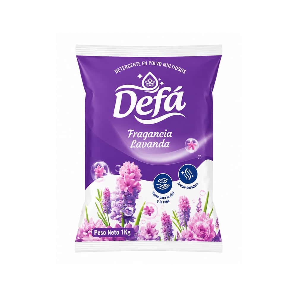 Detergente en polvo multiusos fragancia de lavanda Defá (1 kg / 2.2 lb) - Miniatura 1