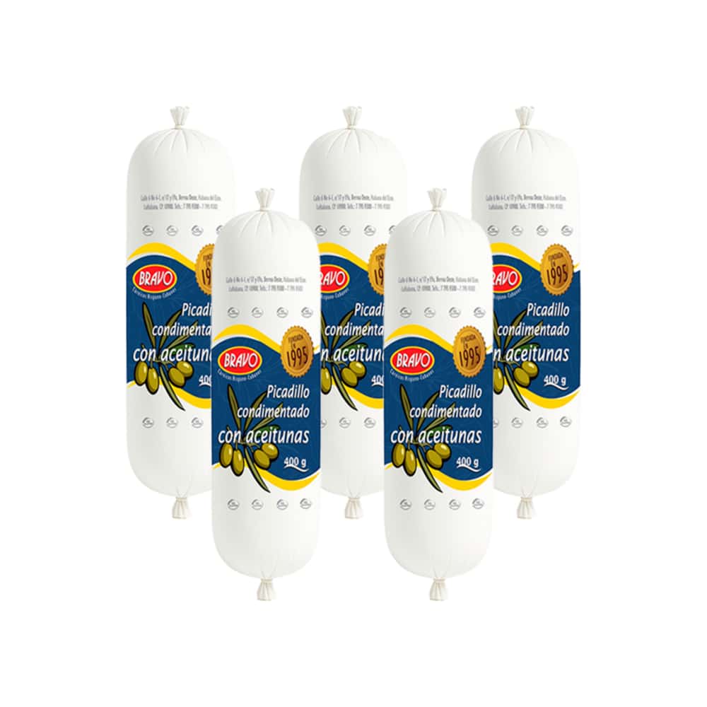 Picadillo condimentado con aceitunas Bravo ( 5 x 400 g / 14.10 oz) - Miniatura 1