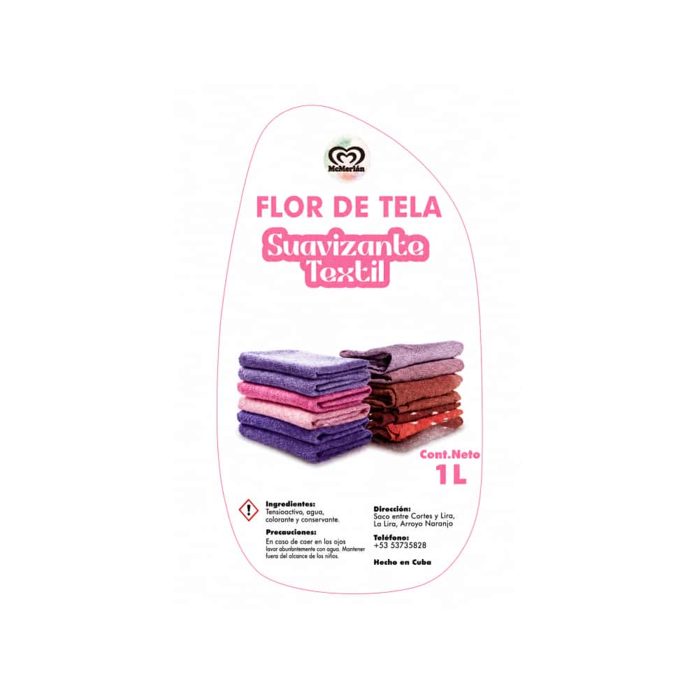 Suavizante textil Flor de Tela McMerlán (1 L) - Miniatura 3