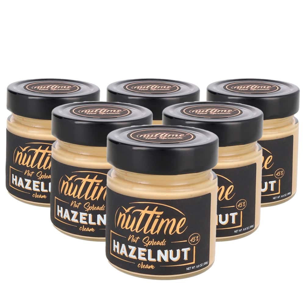 Crema de avellanas para untar Nuttime (6 x 250 g / 8.80 oz) - Miniatura 1