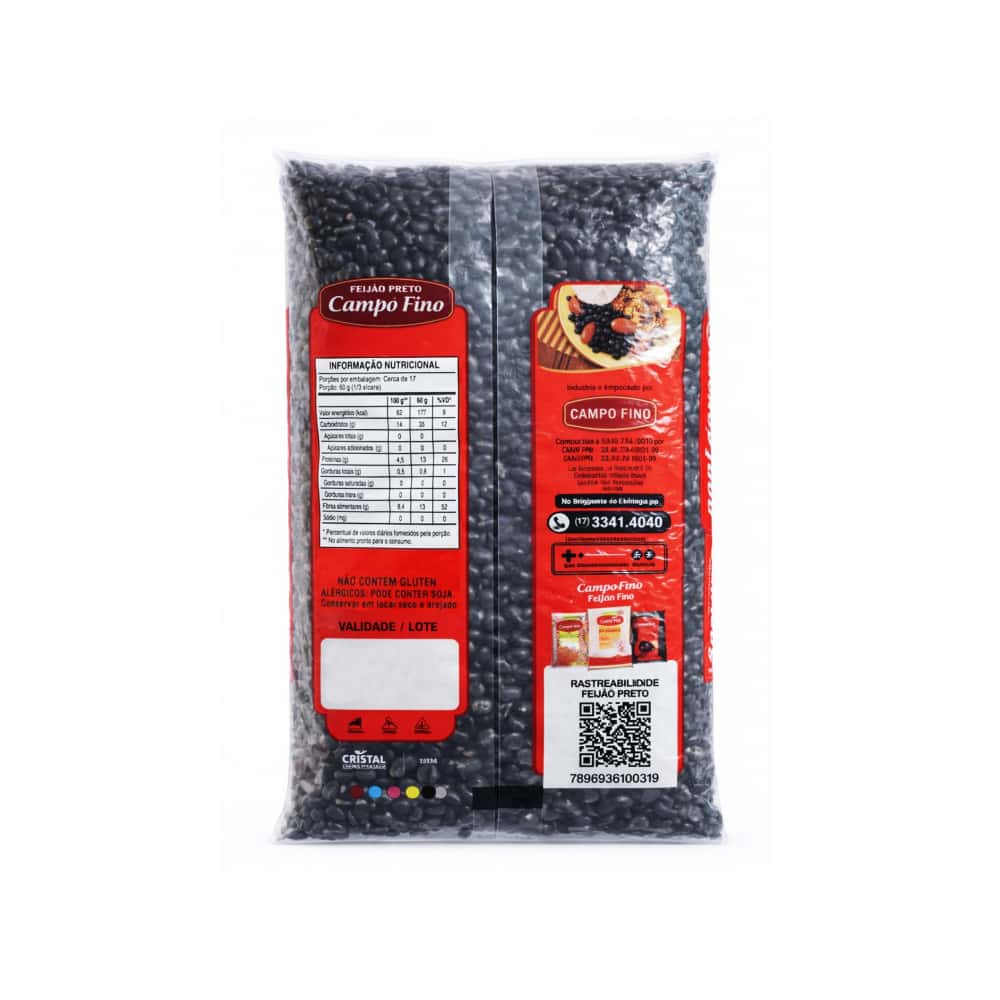 Frijoles negros Campo Fino (1 kg / 2.2 lb) - Miniatura 3